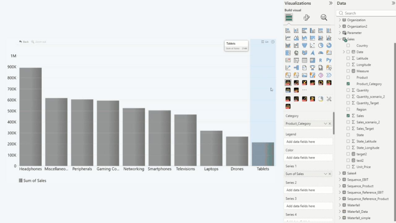 Select a Subcategory Segment